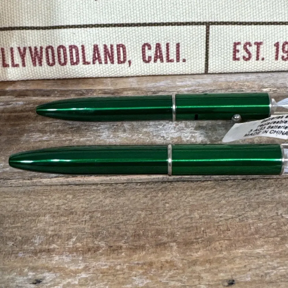 Disney Parks Tower of Terror Wristlet Bag And Light Up Pens Set